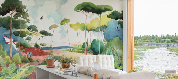 How to use wallpaper to enlarge a small room?