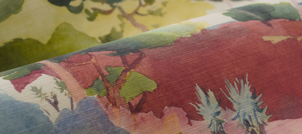 Wallpaper on Sisal Support