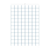 Technical diagram of Quadrille wallpaper in Ciel - dimensions 19.7" x 393.7"