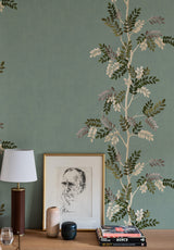 Branchage Acacia Bespoke | Embroidered Wallpaper