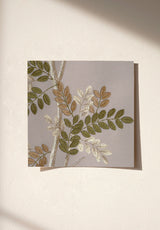 Branchage Acacia Sample | Embroidered Wallpaper