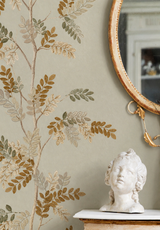 Branchage Acacia Bespoke | Embroidered Wallpaper
