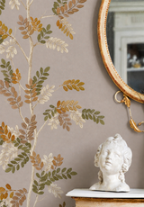 Branchage Acacia | Embroidered Wallpaper