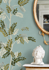 Branchage Acacia Bespoke | Embroidered Wallpaper