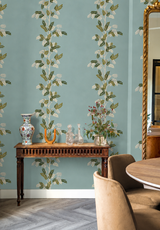 Branchage Acacia | Embroidered Wallpaper