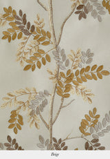 Branchage Acacia | Embroidered Wallpaper