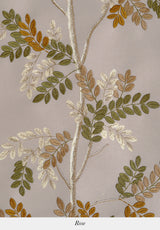 Branchage Acacia Bespoke | Embroidered Wallpaper
