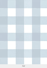 Close-up of Grand Vichy wallpaper pattern in Ciel