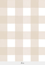 Close-up of Grand Vichy wallpaper pattern in Ecru