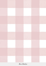 Close-up of Grand Vichy wallpaper pattern in Rose Bonbon