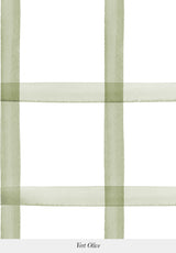 Close-up of Quadrille wallpaper pattern in Vert Olive