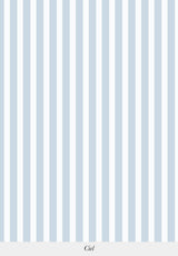Close-up of Julia Stripe wallpaper pattern in Ciel