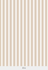 Close-up of Julia Stripe wallpaper pattern in Ecru