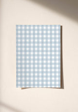 Petit Vichy wallpaper sample in Ciel