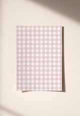 Petit Vichy wallpaper sample in Rose Bonbon