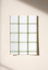 Quadrille wallpaper sample in Vert Olive
