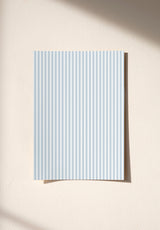 Julia Stripe wallpaper sample in Ciel