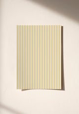 Julia Stripe wallpaper sample in Jaune