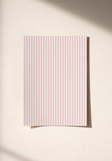 Julia Stripe wallpaper sample in Rose Bonbon