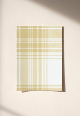 Tartan wallpaper sample in Jaune
