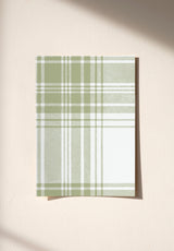 Tartan wallpaper sample in Vert Olive